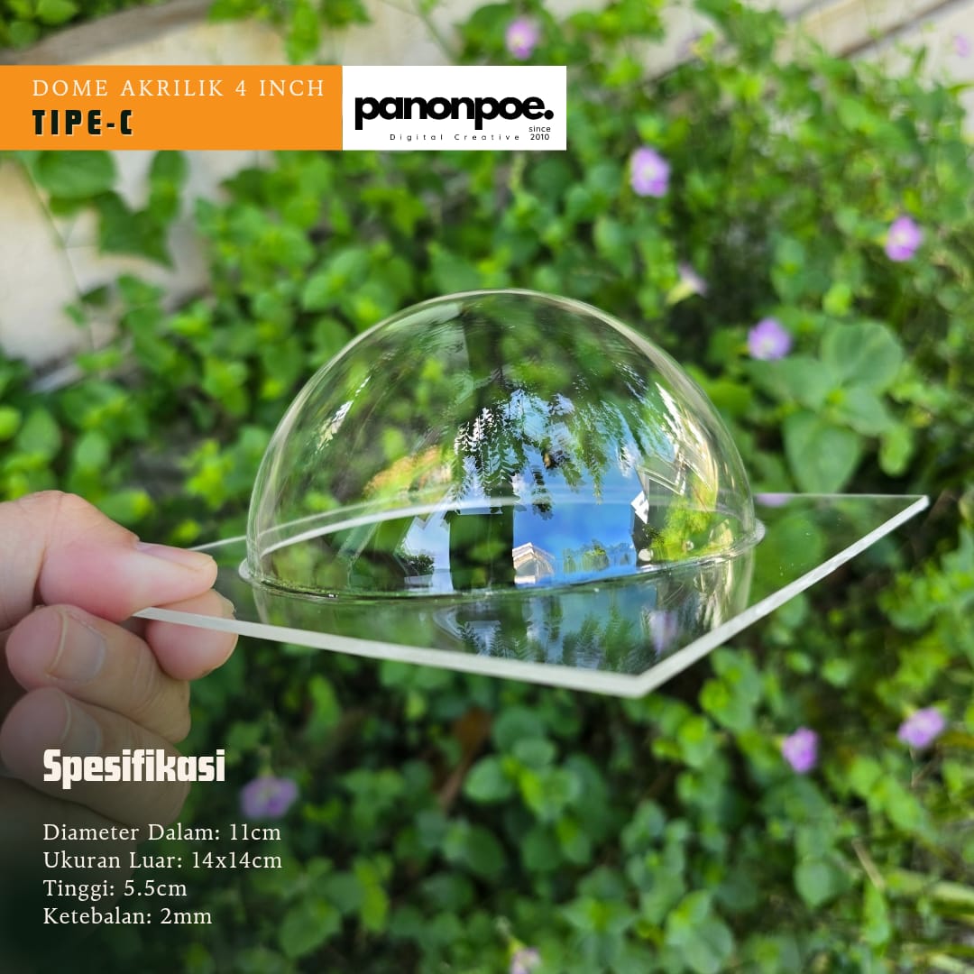 Dome Akrilik Diameter = 11 cm (type C)